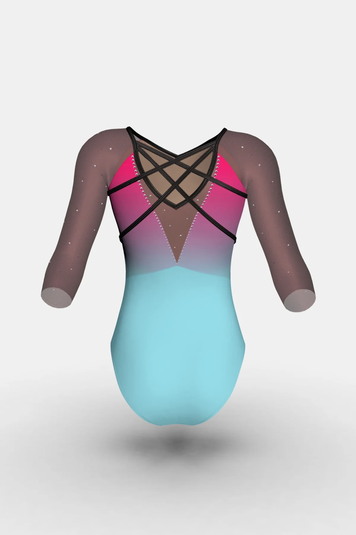 Estelle Light 3/4 Slv Leotard Shelf Bra