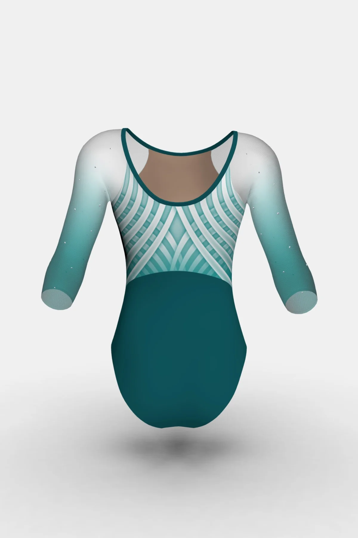 Silver Azia ¾ Slv Leotard