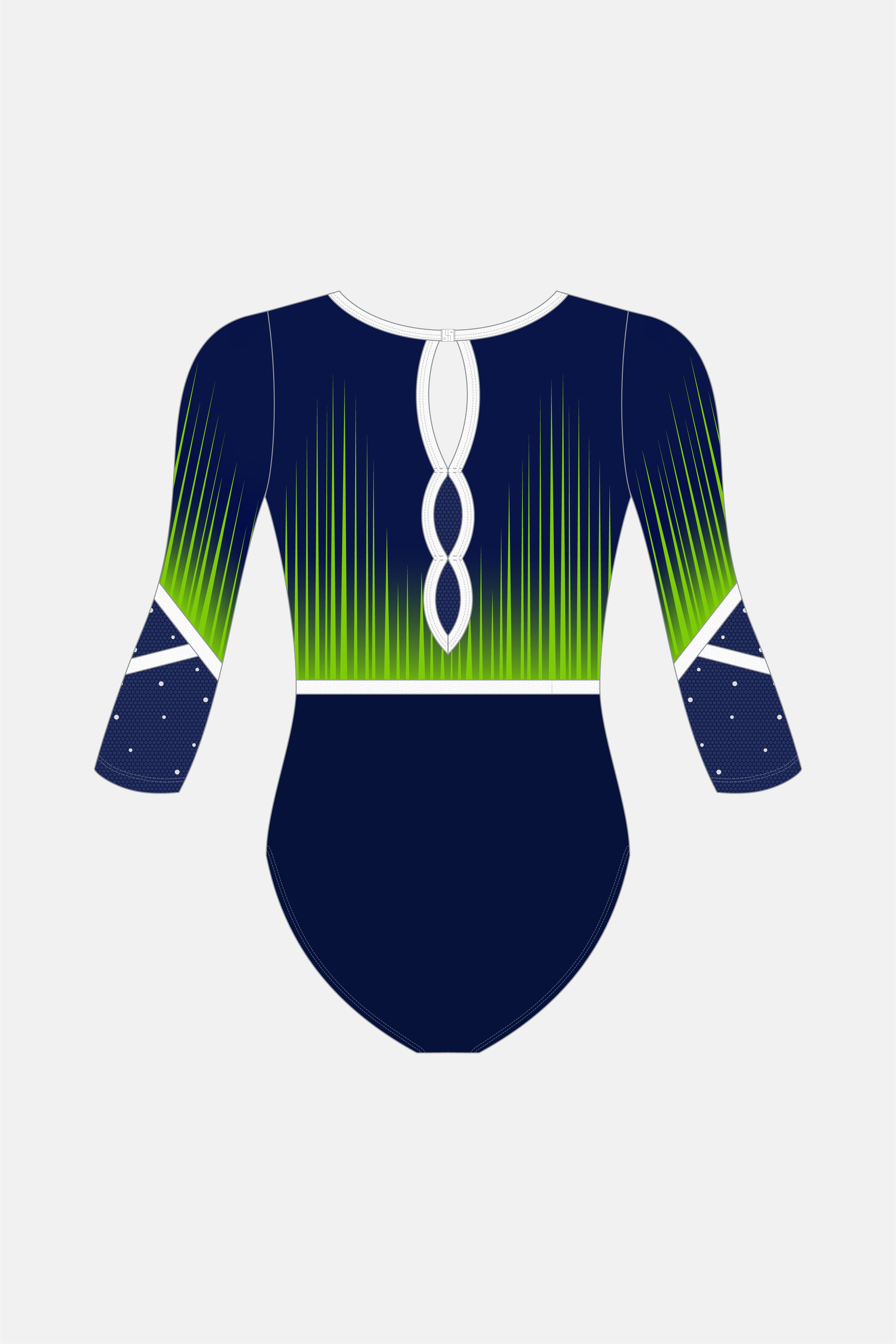 Jnr Diamond 3/4 Slv Leotard