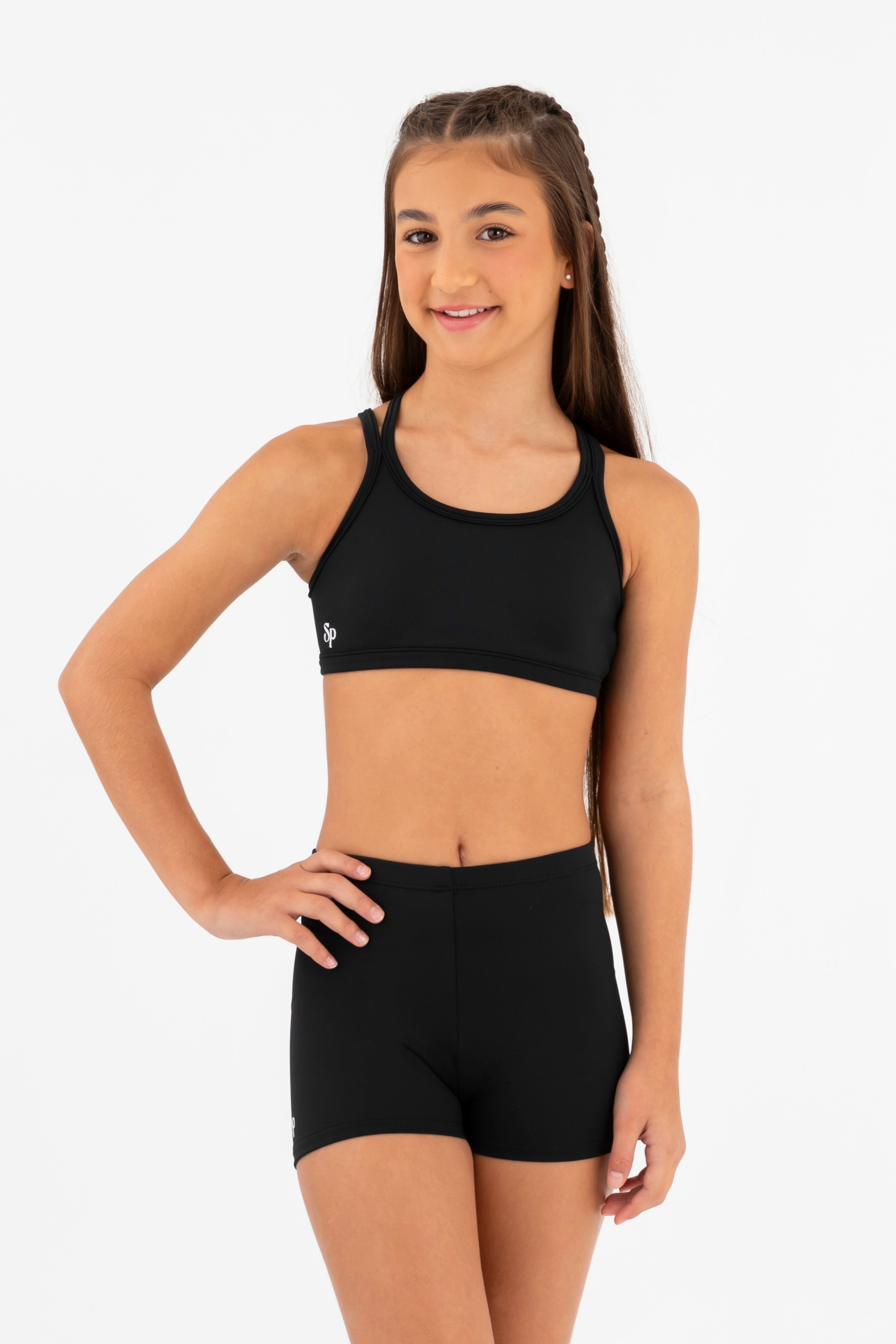 Angelica Crop Top - Black