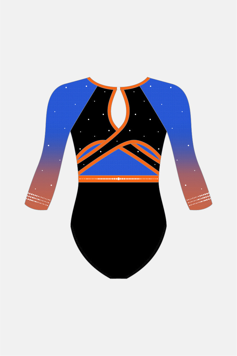 Team Competitive 3/4 Slv Leotard Shelf Bra