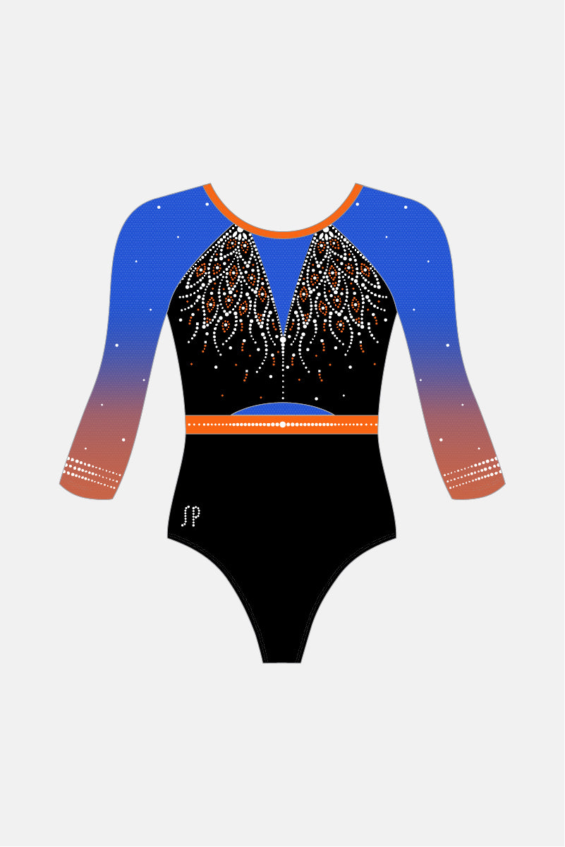 Team Competitive 3/4 Slv Leotard Shelf Bra