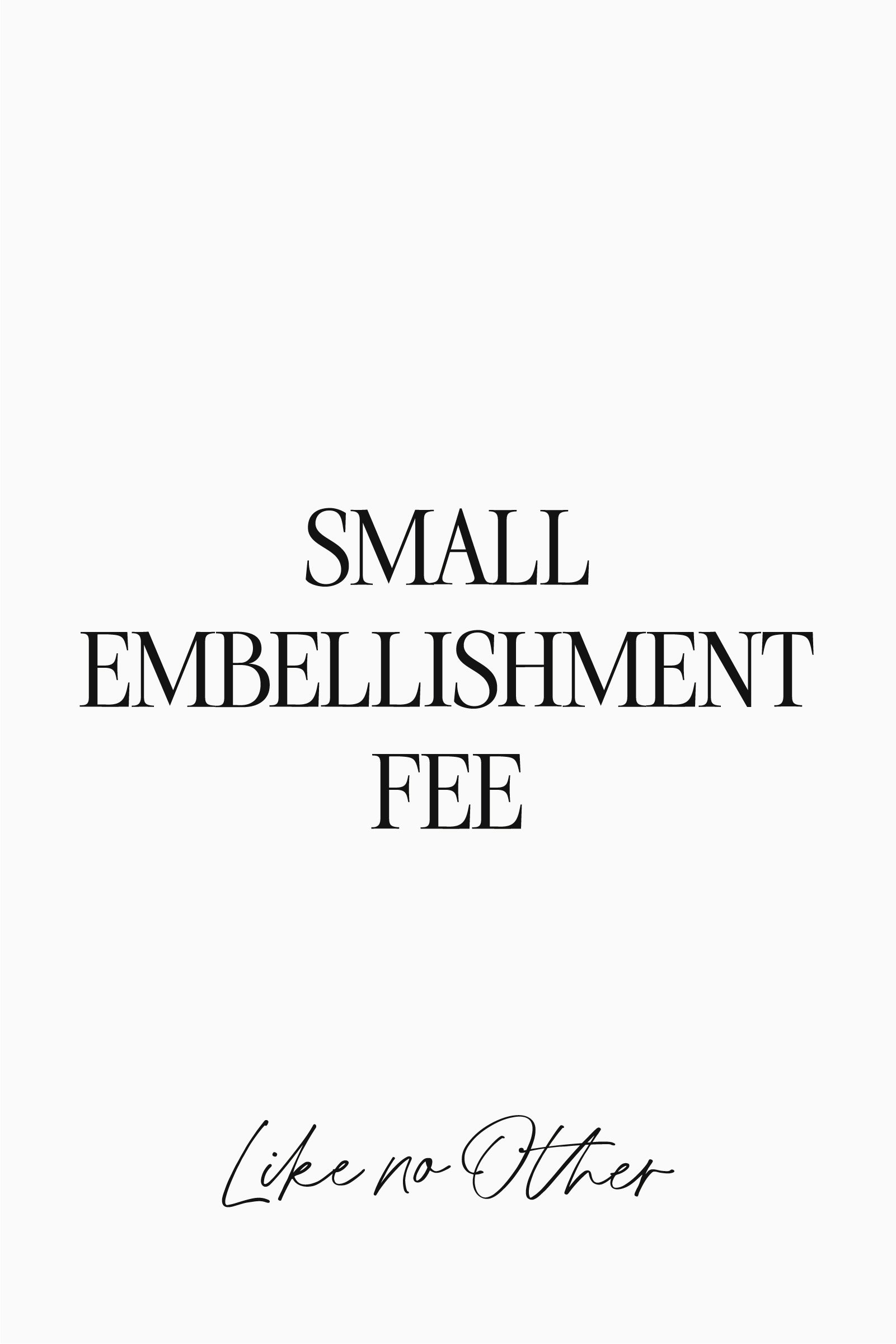 Small Embellishment Alteration