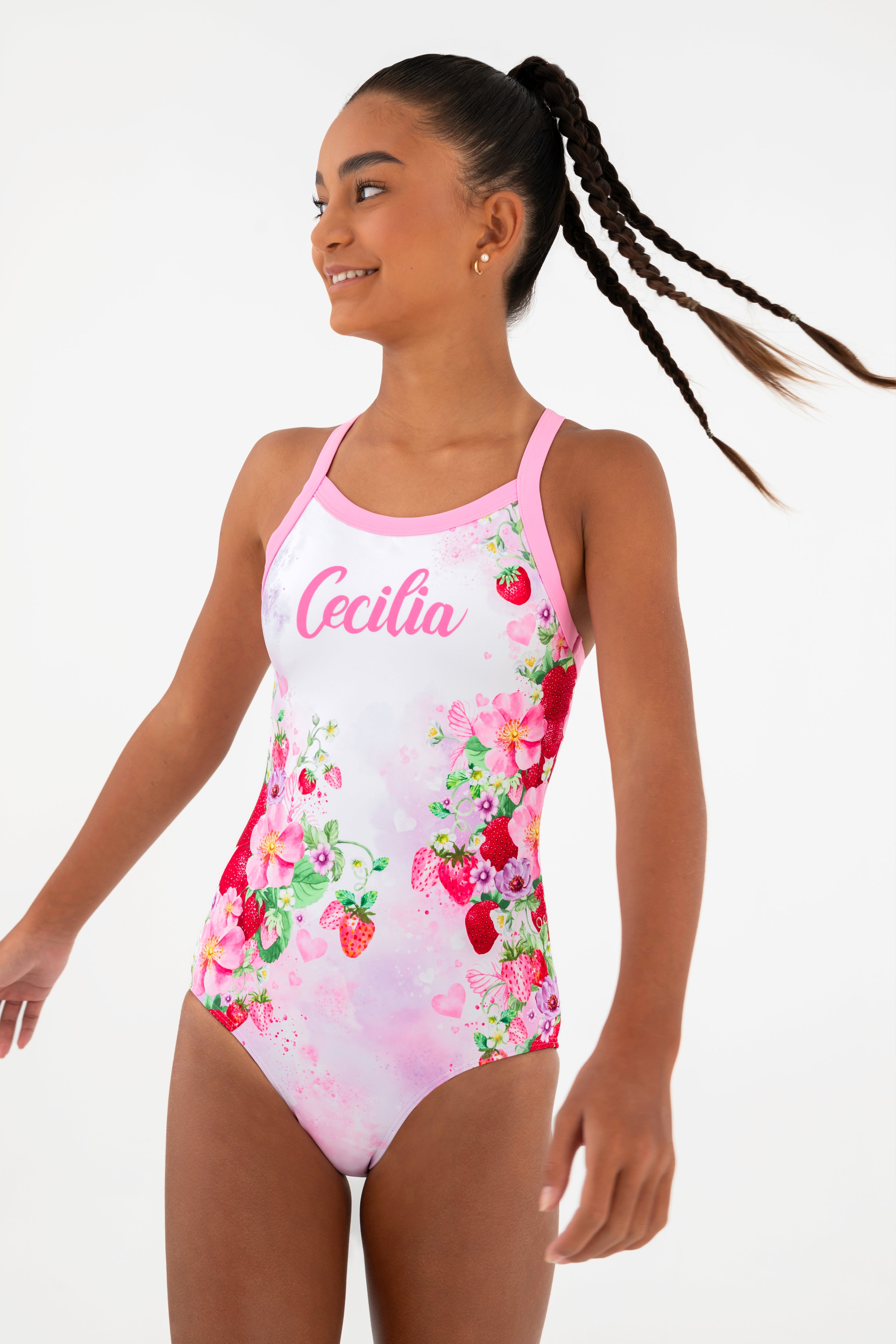 Personalized Strawberry Kisses Leotard