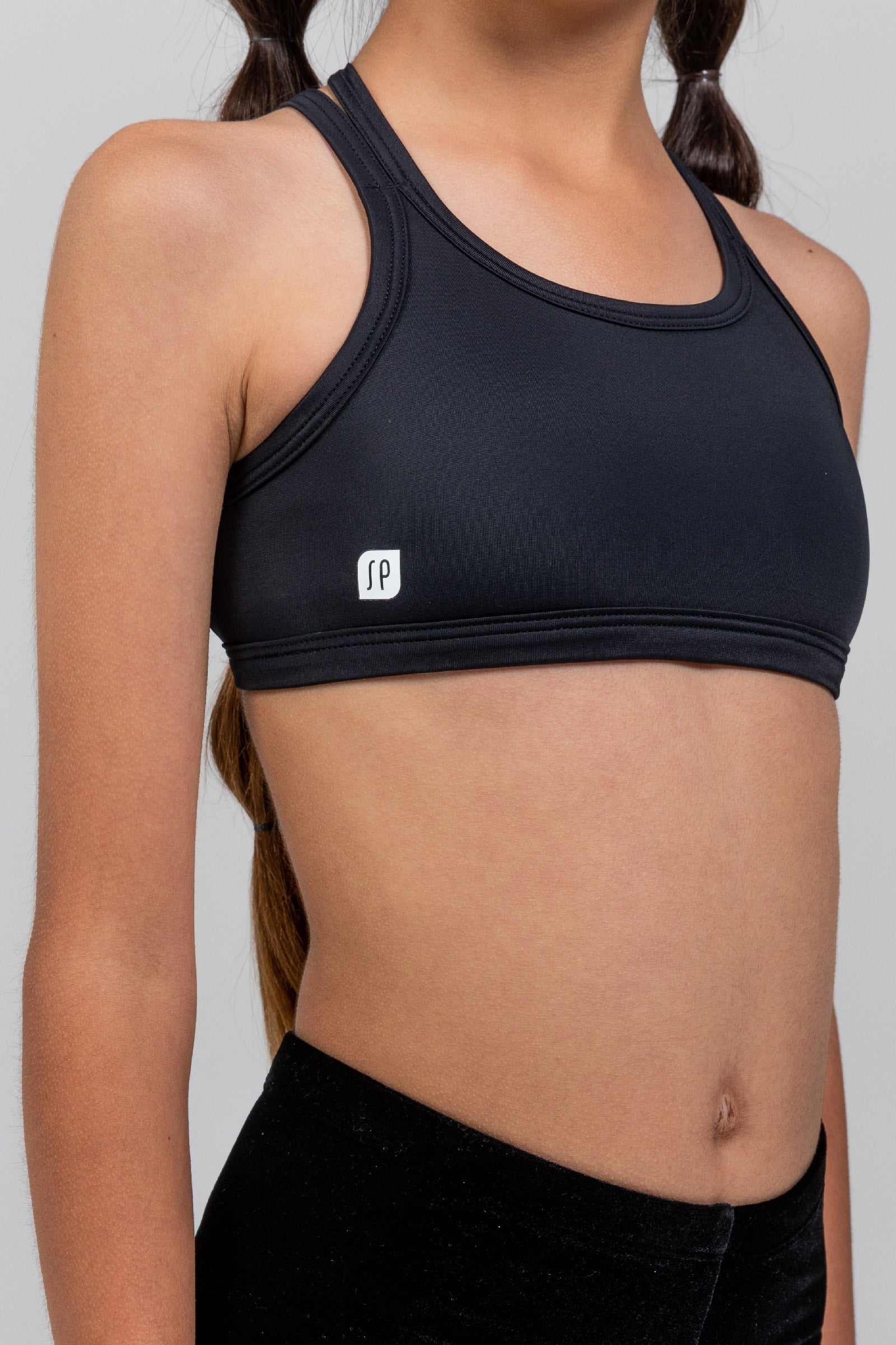 Angelica Crop Top - Black