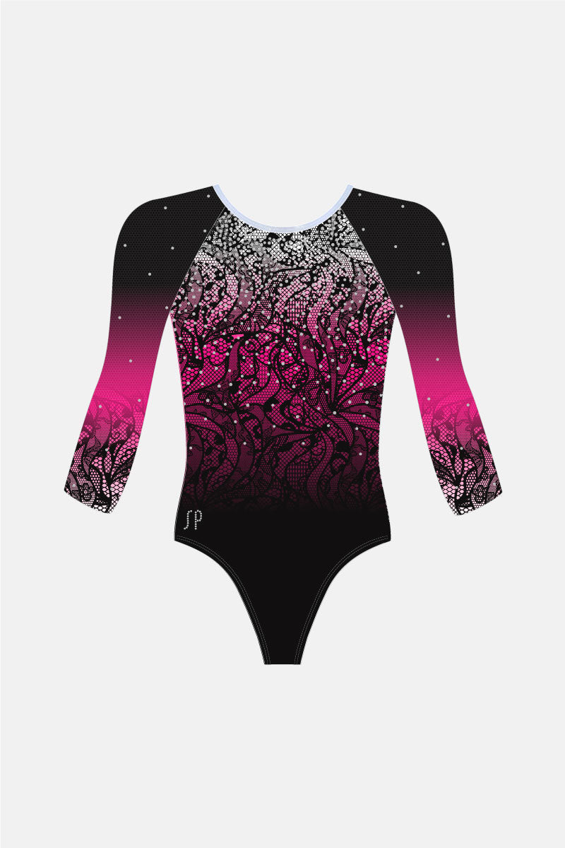 Audrina Heavy 3/4 Sleeve Comp Leotard