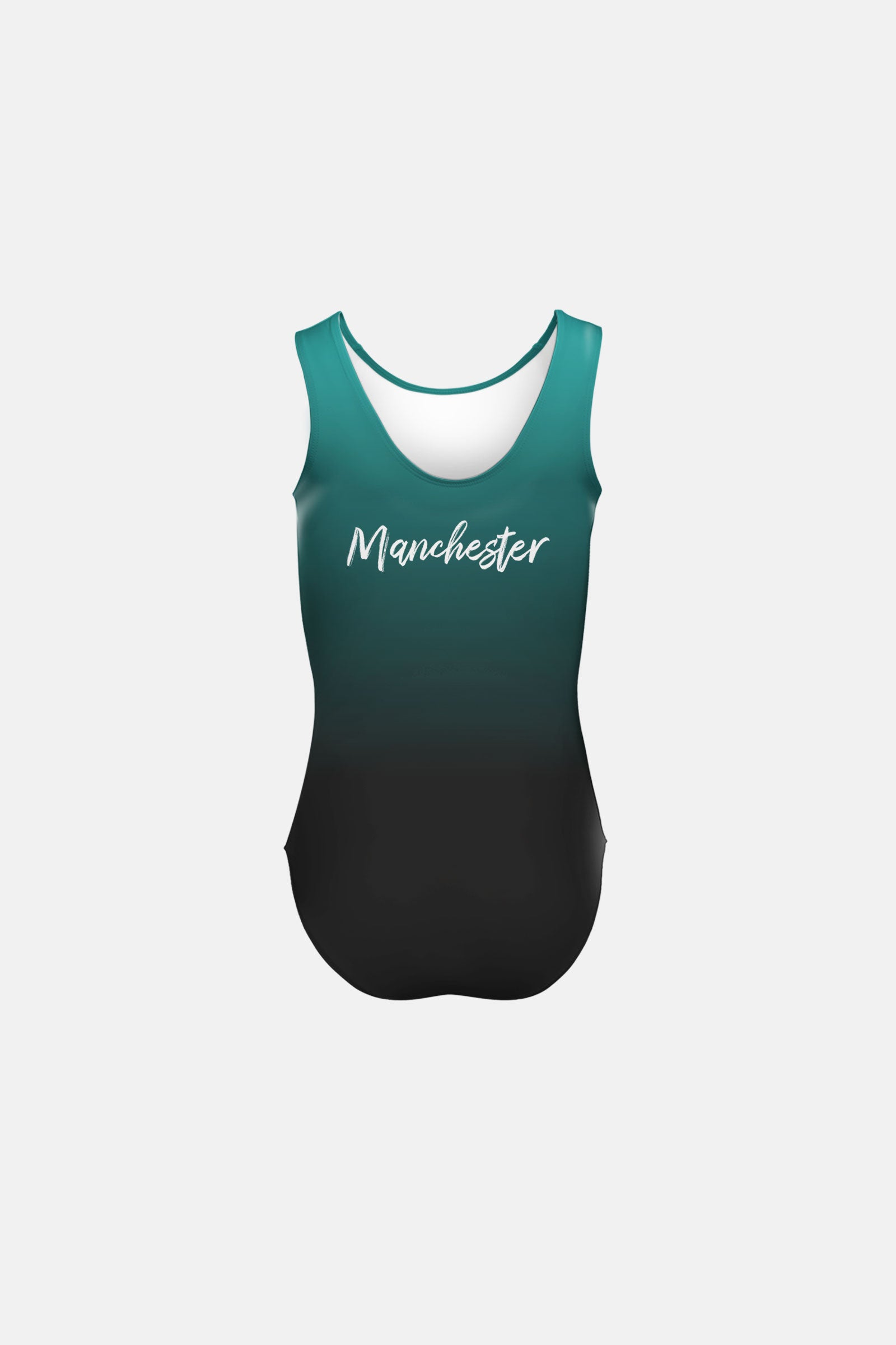 Girls Teal Sleeveless Leotard (Manchester)