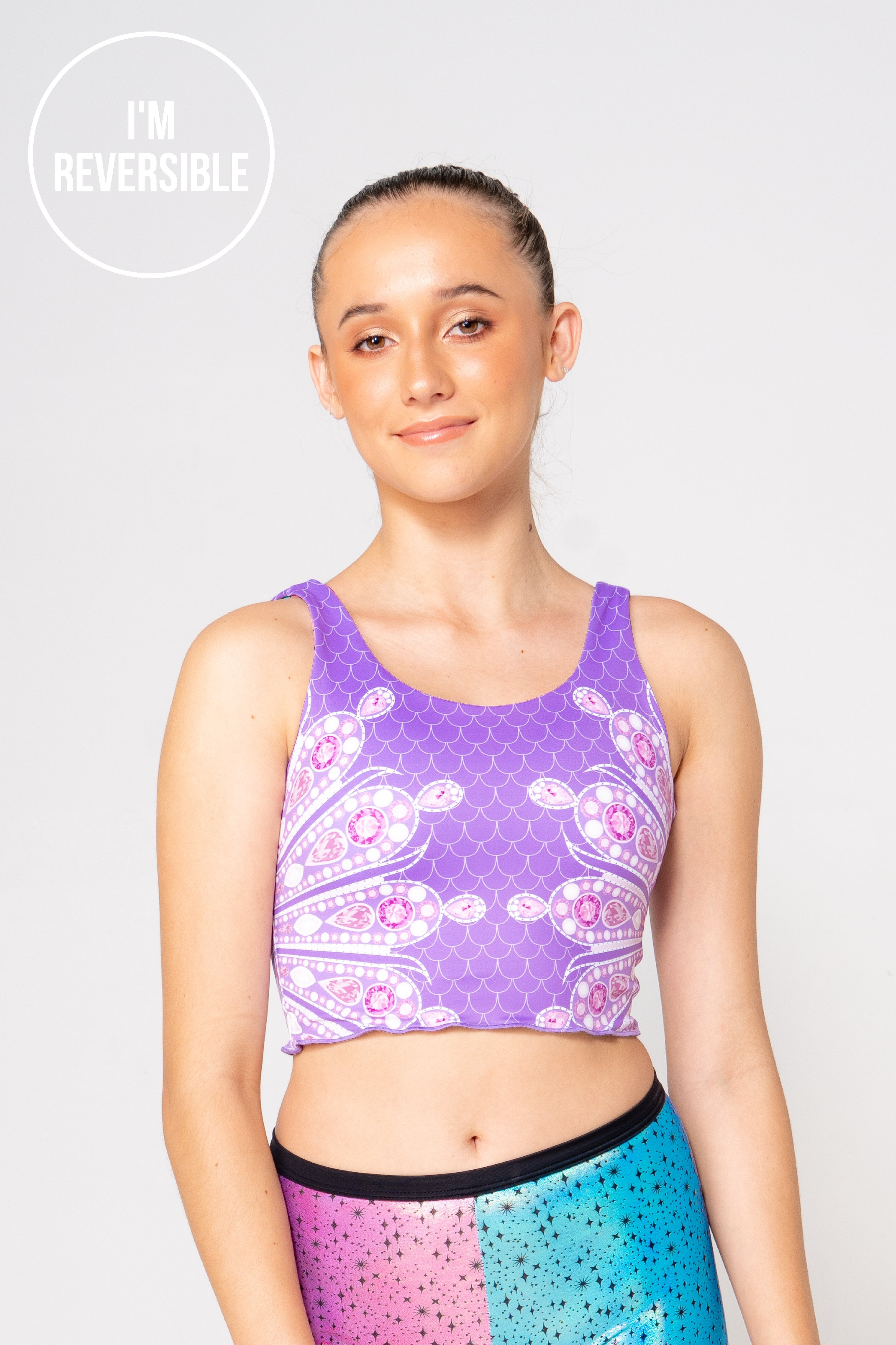 Stardust Reversible Cropped Singlet