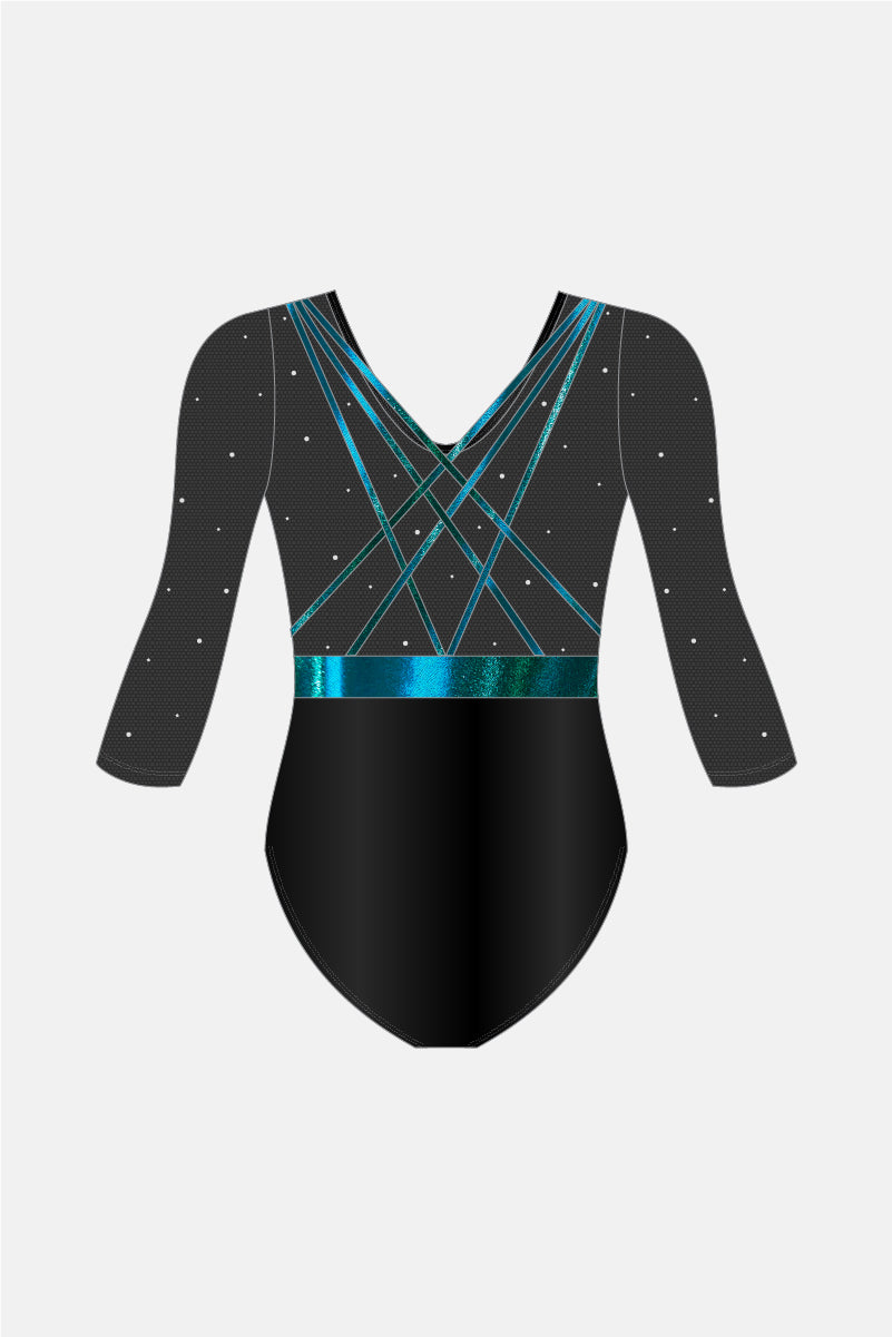 NVHS Comp 3/4 Sleeve Leotard