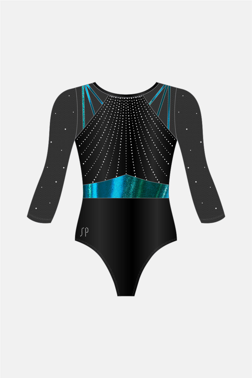 NVHS Comp 3/4 Sleeve Leotard