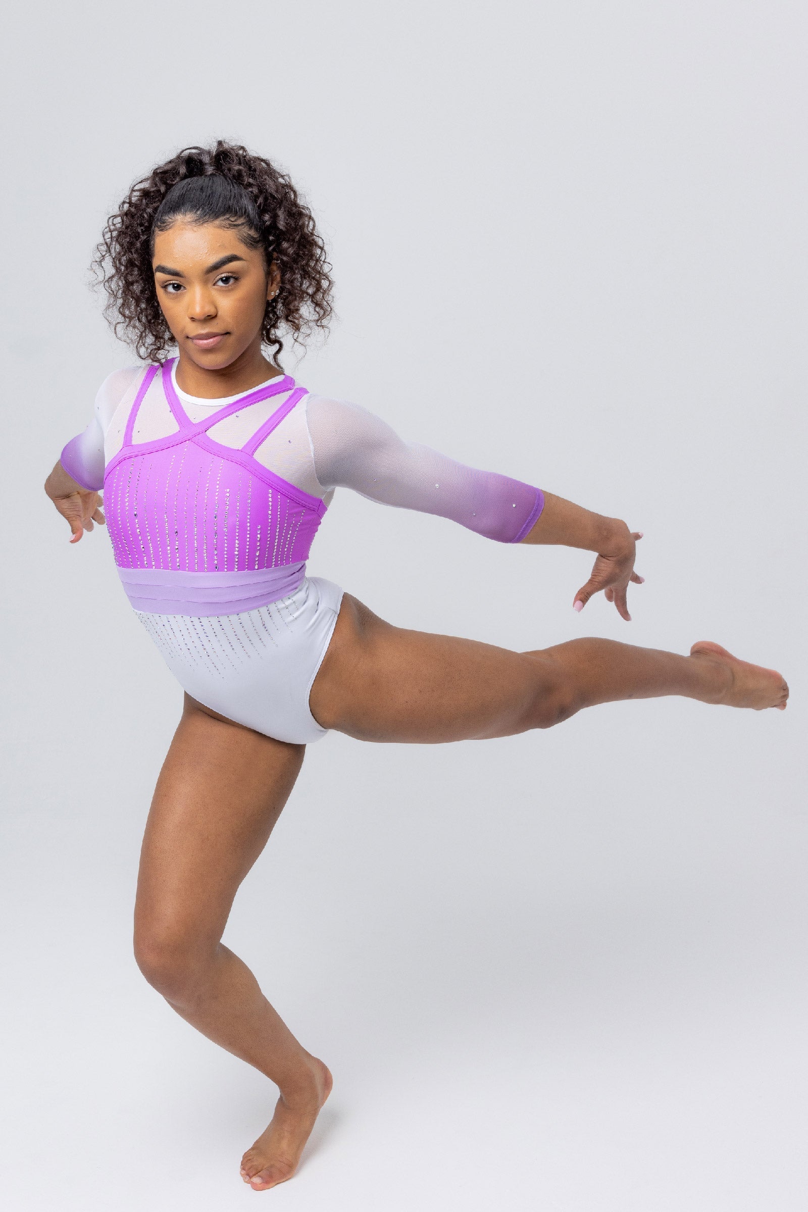 Elka Leotard - 3Q Sleeve